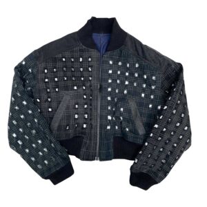 Bomber black denim